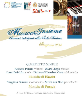 "MusicaInsieme", gli studenti del Conservatorio Cherubini al Centro Giorgio La Pira di Firenze