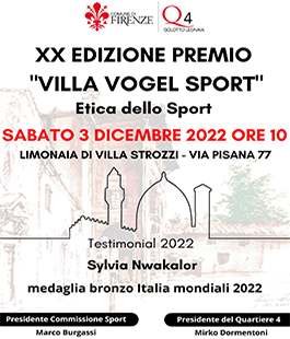 Premio Villa Vogel Sport alla Limonaia di Villa Strozzi