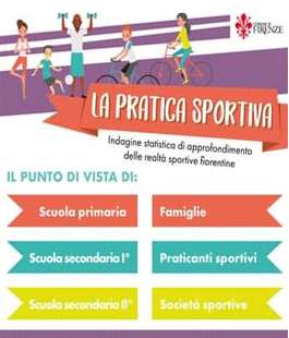 "La pratica sportiva", i questionari del nuovo percorso partecipativo del Comune di Firenze