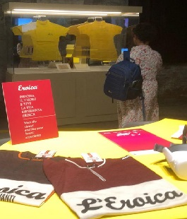 Tour de France: maglie gialle di Gino Bartali a Casa Eroica in Stazione Leopolda a Firenze