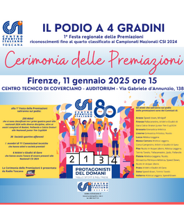 CSI Toscana: "Il podio a 4 gradini" all'Auditorium del Centro Tecnico di Coverciano a Firenze