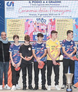 CSI Toscana: "Podio a quattro gradini" all'Auditorium del Centro Tecnico di Coverciano