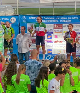 Terza giornata dei campionati italiani giovanili di ciclismo su pista al Velodromo di Firenze