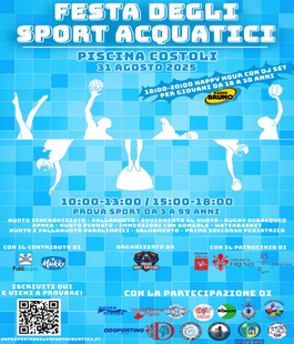 La nuova edizione della "Festa degli Sport Acquatici" alla Piscina Paolo Costoli di Firenze
