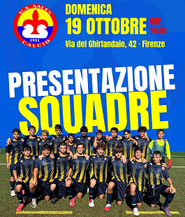 Nuova societ&agrave; Sales Calcio di Firenze: 350 giovani atleti al campo in via Gioberti