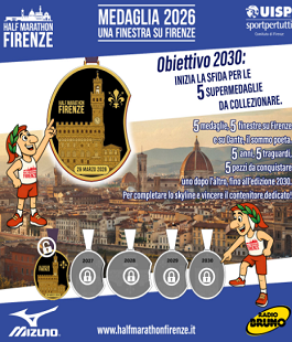 Half Marathon Firenze: al via la sfida alle 5 supermedaglie da collezionare