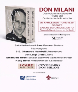 A Firenze la presentazione dell'opera dedicata a Don Milani
