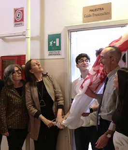 Intitolazione a Guido Franceschini della palestra del liceo Castelnuovo di Firenze