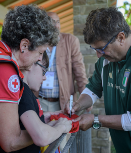 Croce Rossa Firenze al Simposio MPS con visita all'allenamento della Nazionale a Coverciano