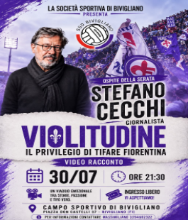 "Violitudine. Il privilegio di tifare Fiorentina" di Stefano Cecchi a Bivigliano (Firenze)