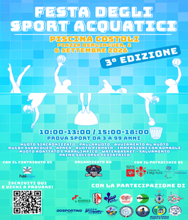 La nuova edizione della "Festa degli Sport Acquatici" alla Piscina Paolo Costoli di Firenze