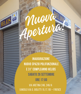 Helios: il nuovo spazio polifunzionale dell'associazione di volontariato a Firenze
