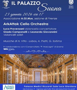 Il Palazzo Suona: "ArkAttak Cello Orchestra" in concerto al Palazzo Medici Riccardi di Firenze