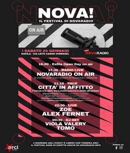 "Nova!", la seconda edizione del festival di Novaradio e Arci Firenze all'Exfila