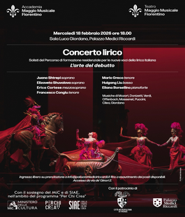 Gli artisti dell'Accademia del Maggio Musicale Fiorentino in concerto a Palazzo Medici Riccardi