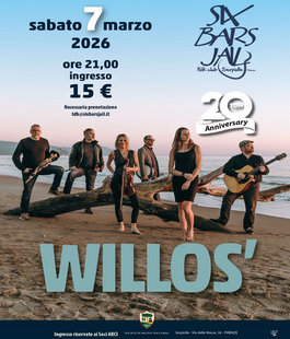 "One for the Road", Willos' in concerto con il nuovo album al Six Bars Jail di Firenze