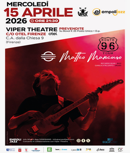 Viper Theatre: Matteo Mancuso in concerto per il "Route 96 Tour" all'Otel di Firenze
