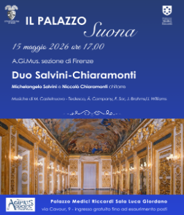 Il Palazzo Suona: concerto di chitarre del Duo Salvini-Chiaramonti a Palazzo Medici Riccardi