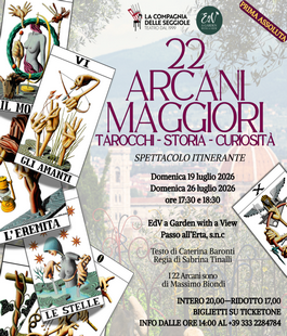 "22 Arcani Maggiori", nuovo spettacolo della Compagnia delle Seggiole all'EdV Garden di Firenze
