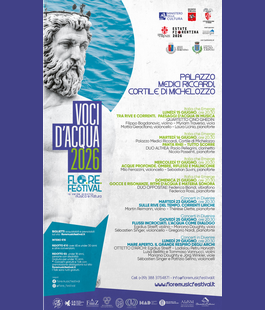 "Voci d'Acqua", il FLORE Festival 2026 del Centro Studi Musica & Arte di Firenze