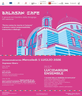 Balag&agrave;n Caf&eacute;: il "Mercante di Venezia" e la musica dell'Ensemble Lucidarium in Sinagoga