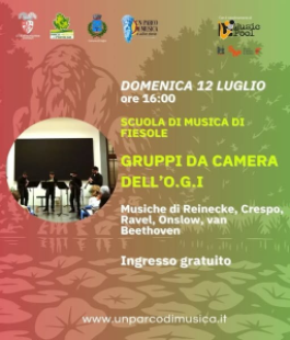 A Pratolino i gruppi da camera dell'Orchestra Giovanile della Scuola di Musica di Fiesole 