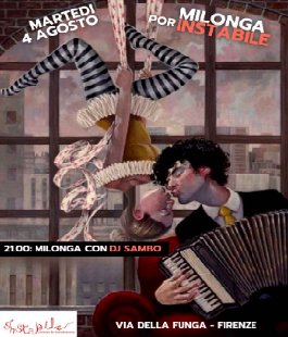 "Milonga por InStabile", danza e musica con DJ Sambo sulle rive dell'Arno di Firenze