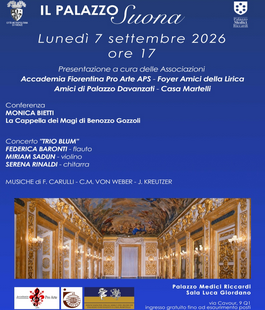 Il Palazzo suona: Trio Blum in concerto al Palazzo Medici Riccardi di Firenze