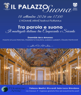 "Il palazzo suona", a Palazzo Medici Riccardi un viaggio nel madrigale italiano