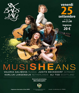 MusiSHEans: Judith Beckedorf, Karlijn Langendijk, Ali Tod e Valeria Galimova al Six Bars Jail
