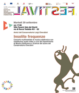 Festival delle Associazioni Culturali Fiorentine: "Insolite frequenze" a Villa Favard
