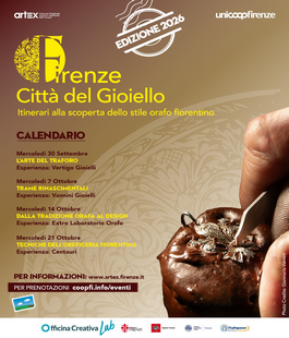 Firenze Citt&agrave; del Gioiello: quattro itinerari urbani di Artex sullo Stile Orafo Fiorentino