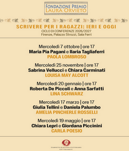 Fondazione Premio Laura Orvieto: "Scrivere per i ragazzi: ieri e oggi" al Gabinetto Vieusseux