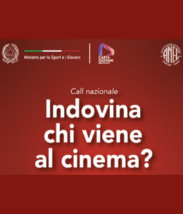 Carta Giovani Nazionale e ANEC: al via la call "Indovina chi viene al cinema"