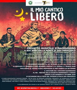 "Il Mio Cantico Libero", i giovani finalisti under 35 del contest per 800 anni di San Francesco