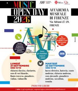 Music Open Days 2026 alla scoperta dei corsi dell'Accademia Musicale di Firenze